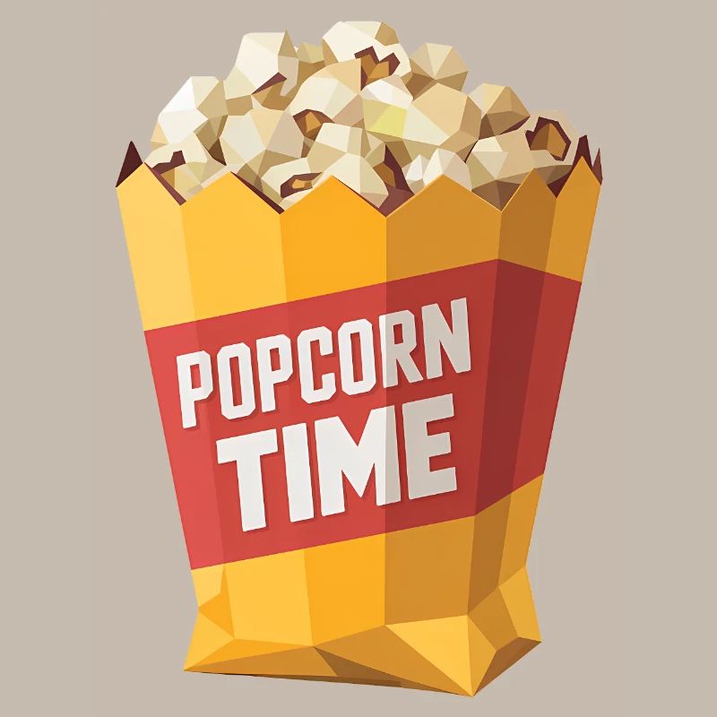 Sac à pop-corn - Cool Low Poly Logo