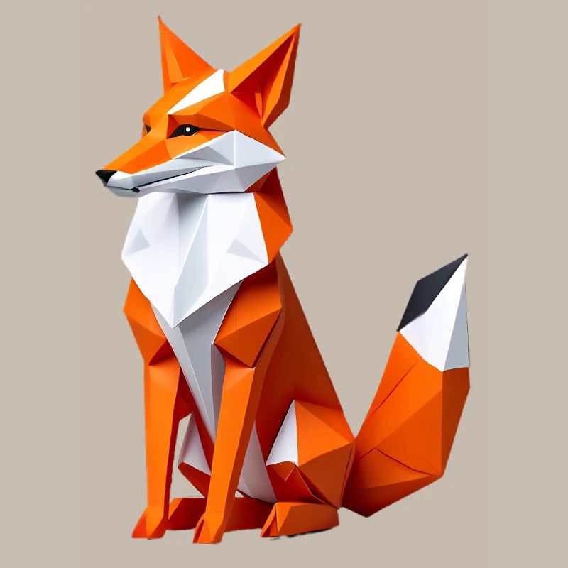 Geometric Polygon Fox