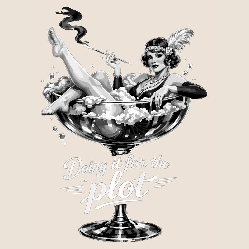 Doing it for the plot – Vintage Flapper Glass