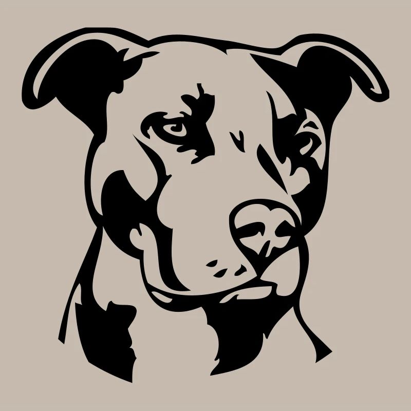 Pitbull einfarbig - Hund Kampfhund