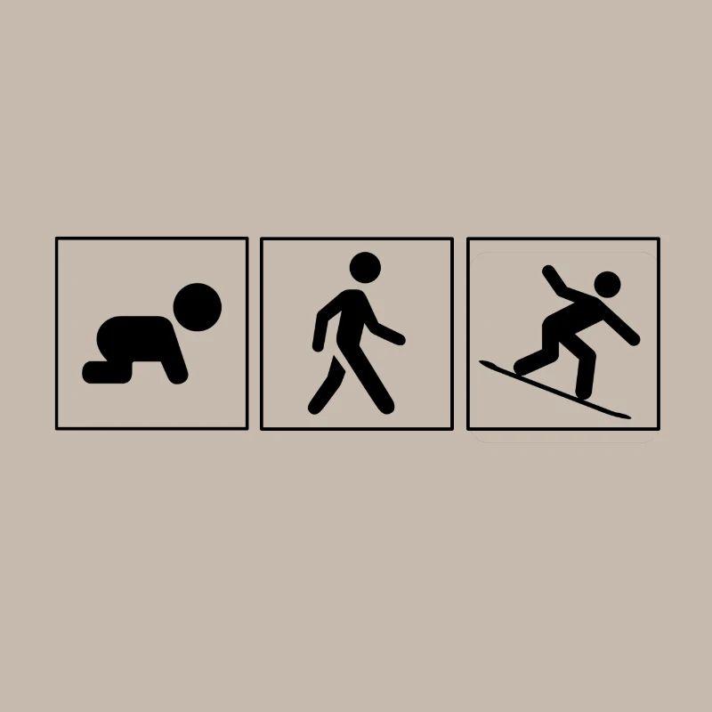Snowboarder Evolution cadeau Snow Boarder