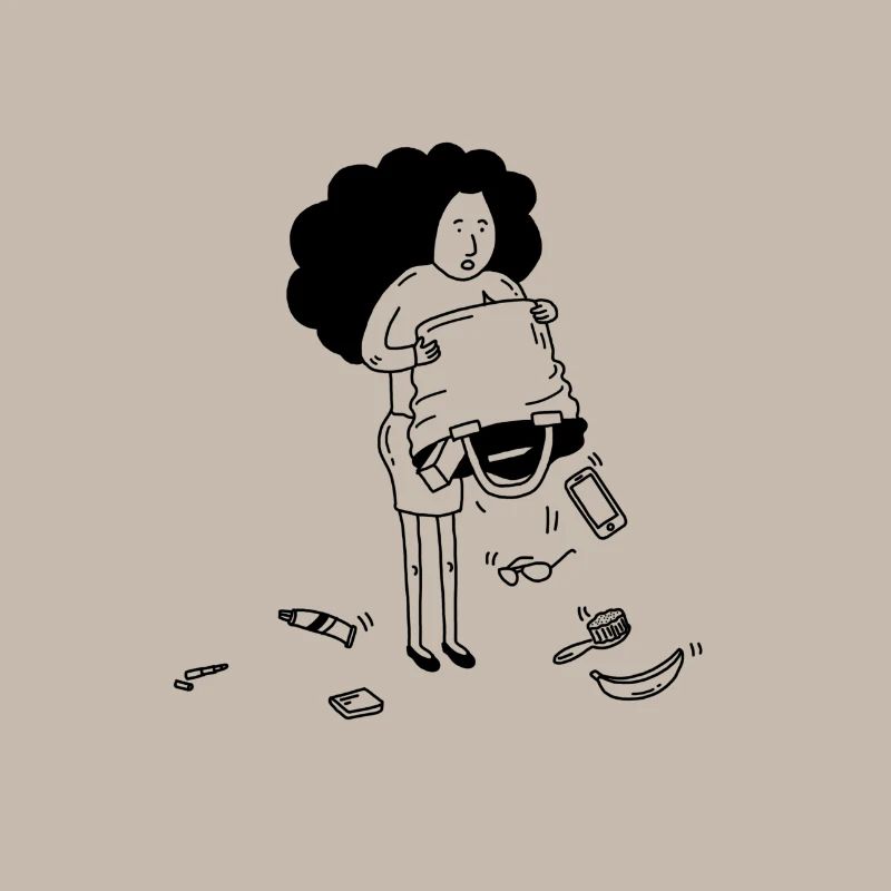 empty her bag