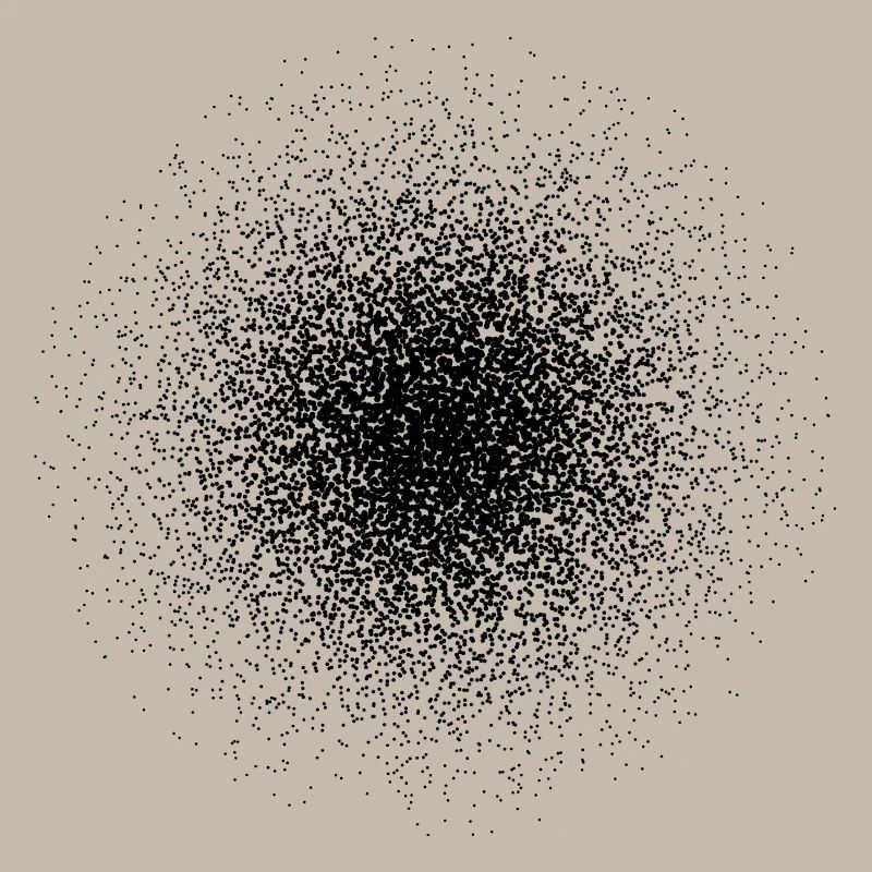 Black point cloud