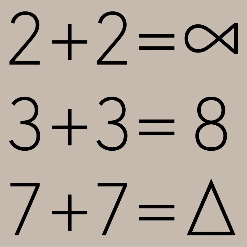 Hipster Math Ace Style de s'attendre triangle