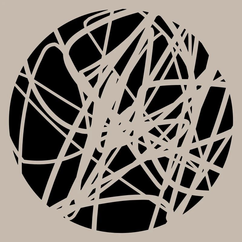 Scribbled chaotic strokes pattern