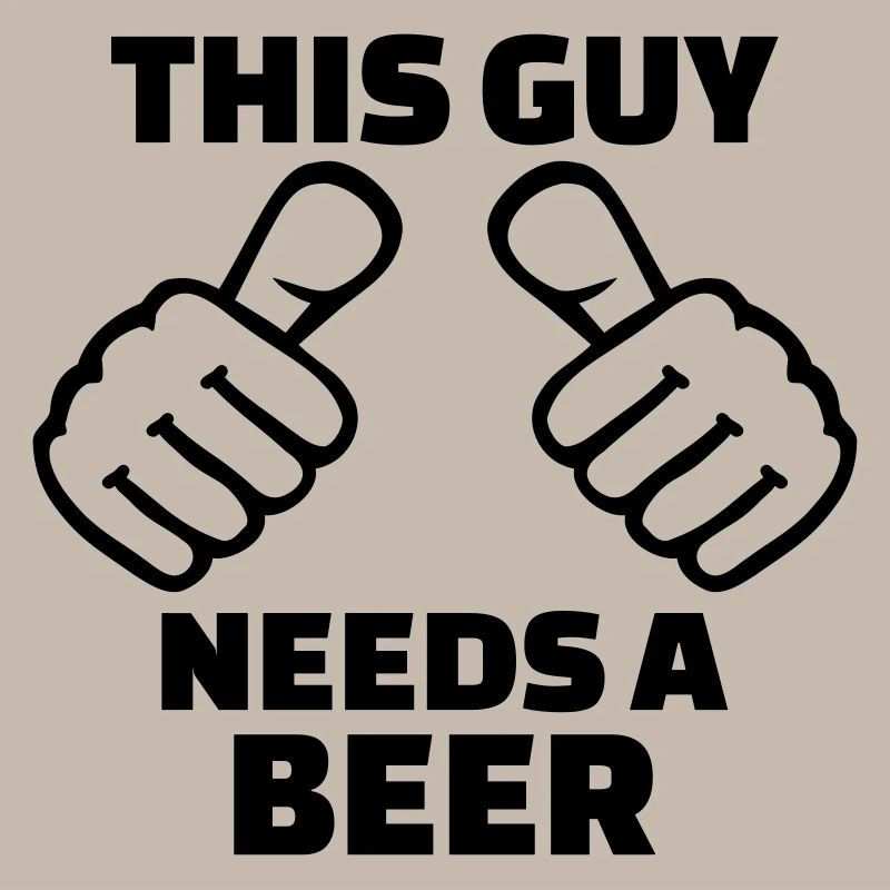 This guy needs a beer