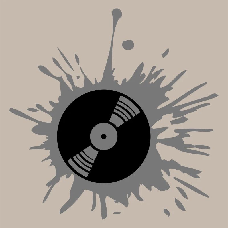 Fête de la musique de vinyle graffiti éclaboussures goutte