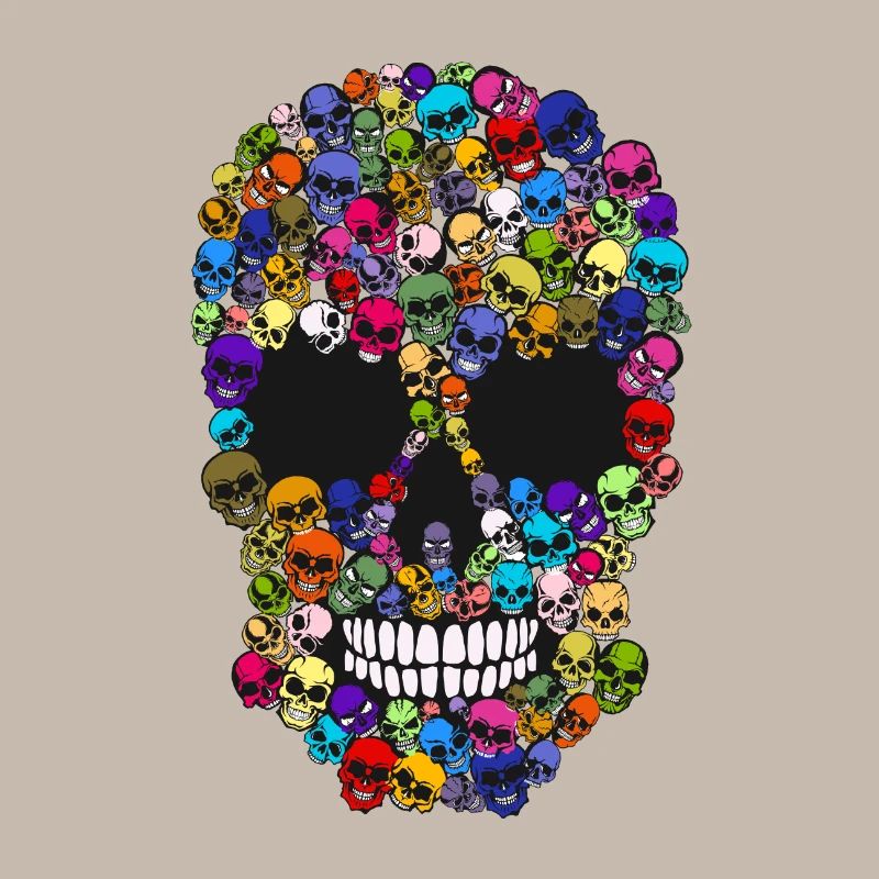 tete de mort crane 100 multiple skull co