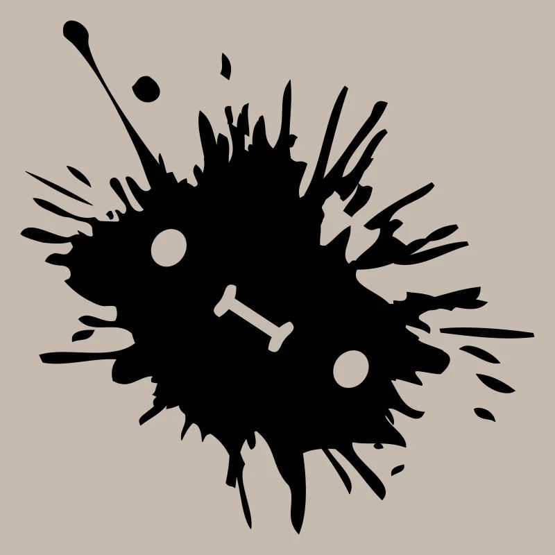 Tache d’encre avec visage