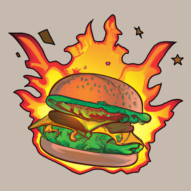 Burning Burger / Cheeseburger
