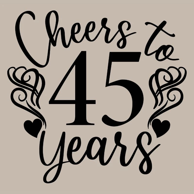 Vive le 45e anniversaire de 45 ans