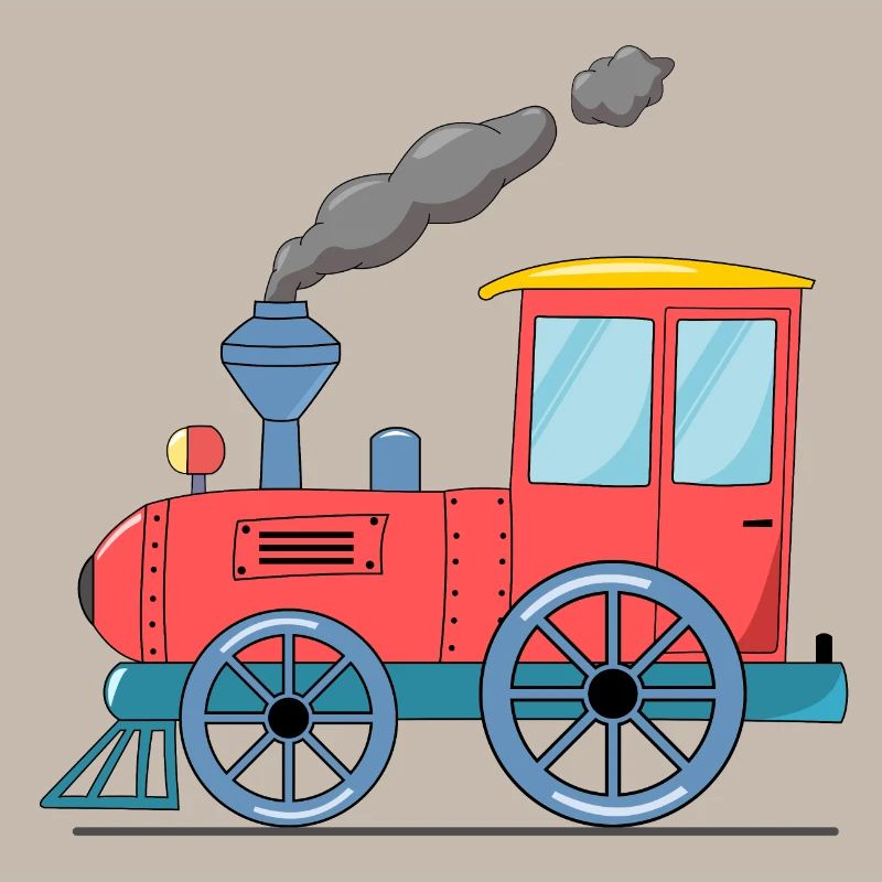 Kinderzug Eisenbahn rosa