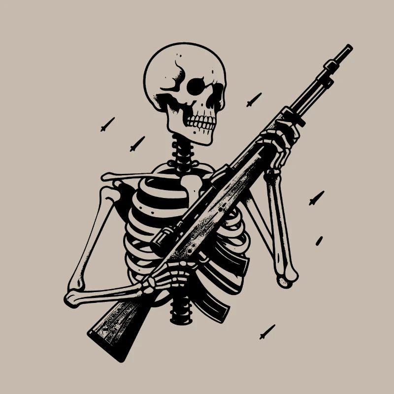 Squelette & Armes à Feu