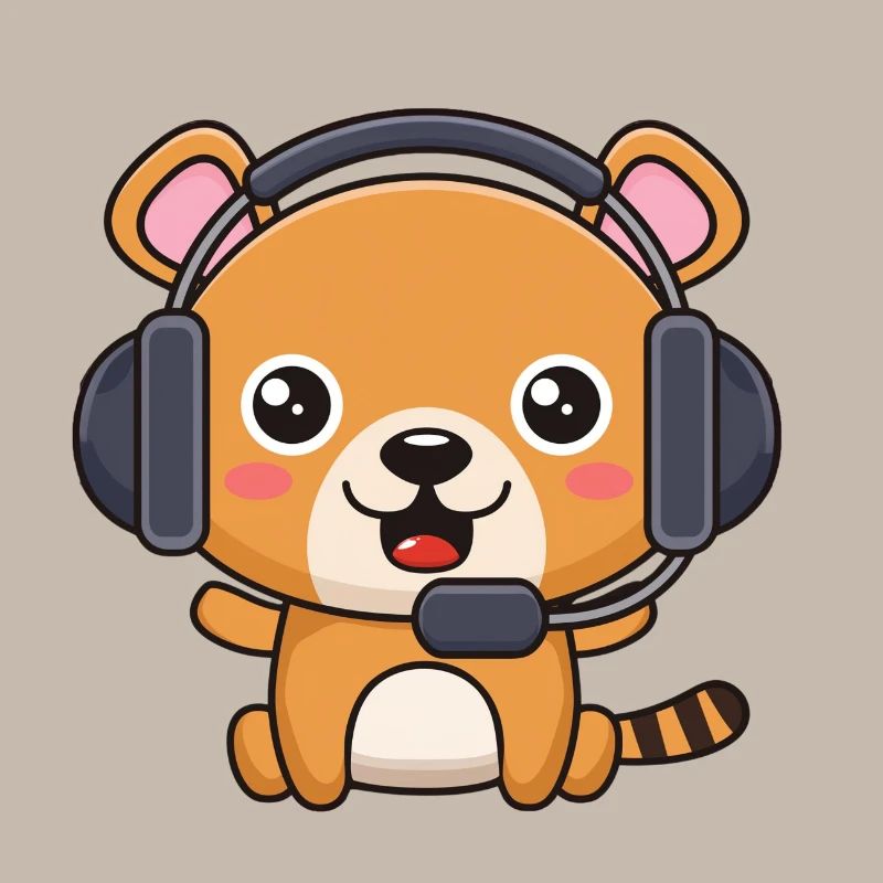 Bärchen mit Headset