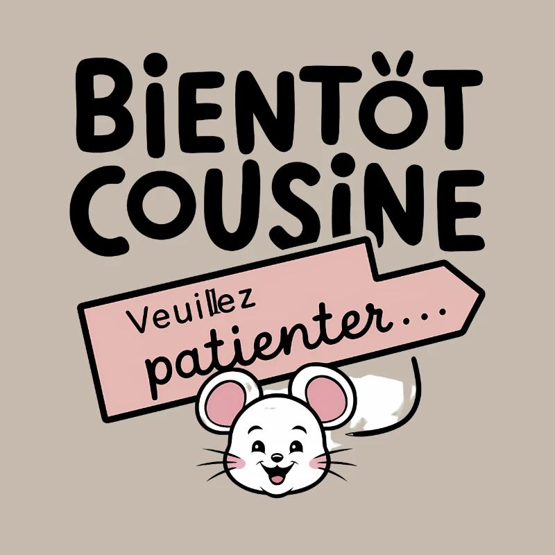bald, Cousine, bitte warten