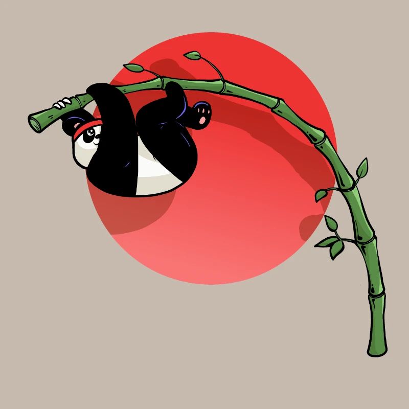 Sitzender Panda