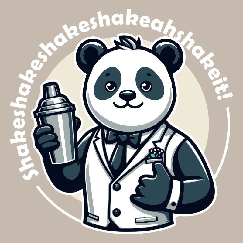 Bartender Panda Bear Shaker