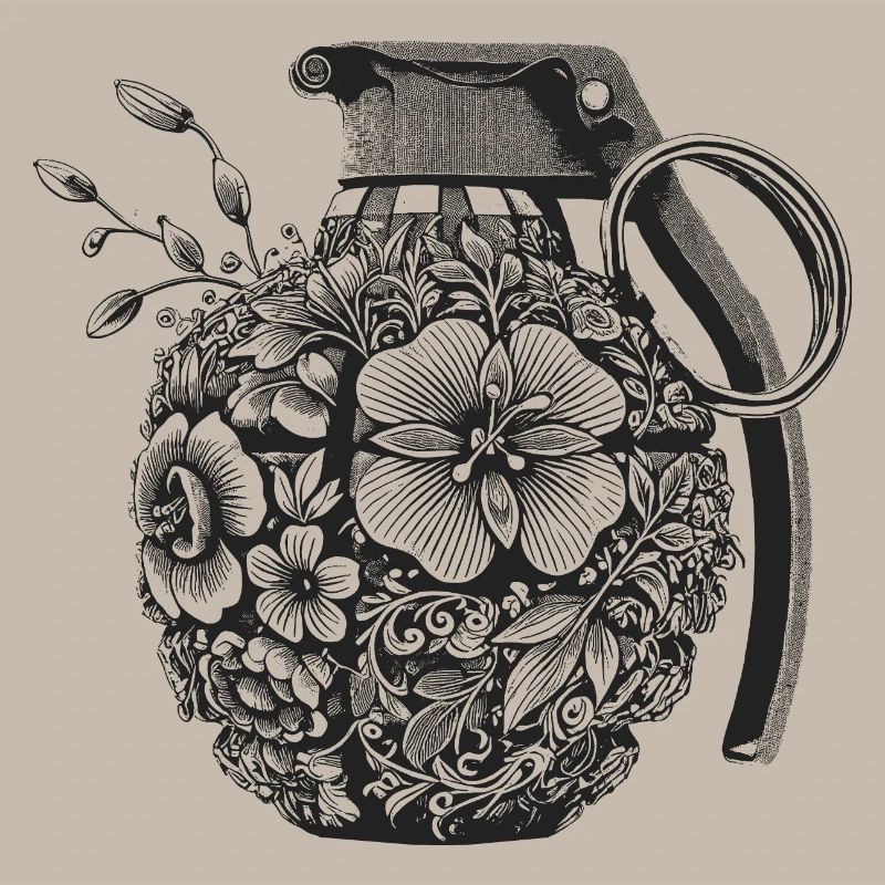 Grenats fleurs