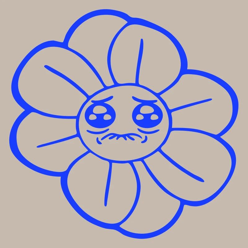 Sweet Flower Sad Face Crying Spring Summer