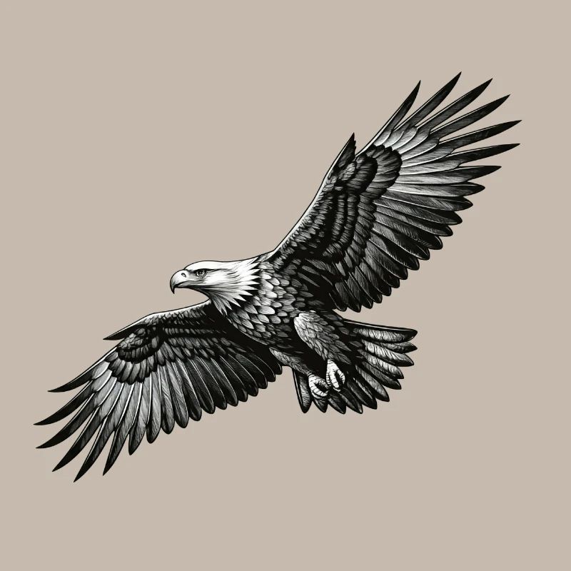 Le pygargue à queue blanche en vol - un symbole de liberté
