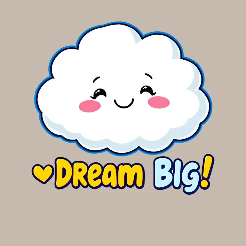 Dream Big Cloud Cute Design