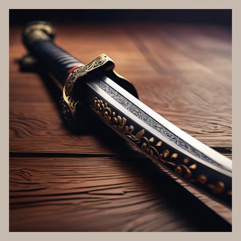 Conception d’affiche Sabre Samouraï