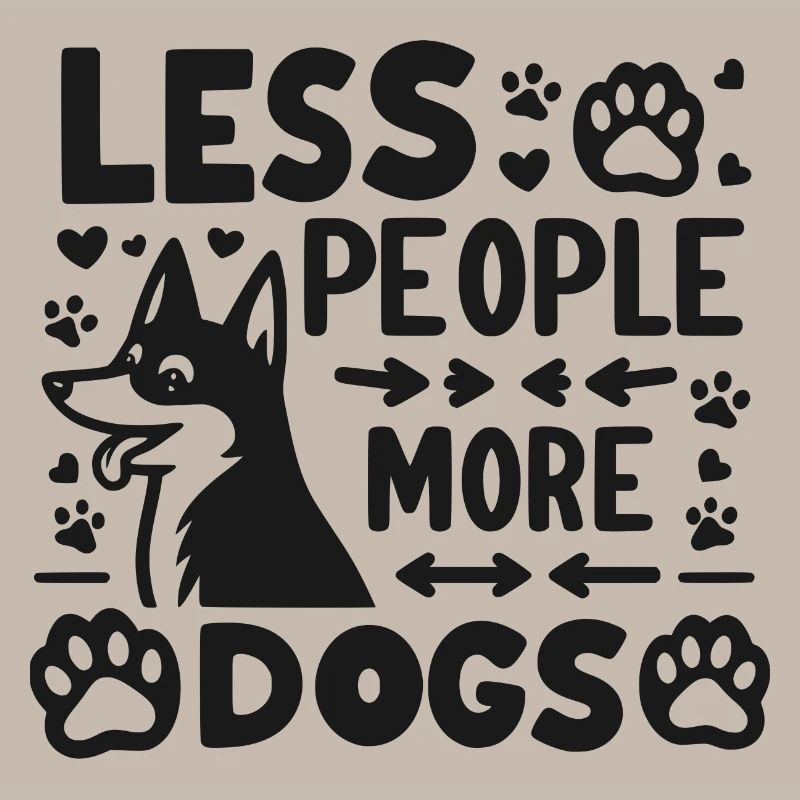 Moins de gens, plus de chiens