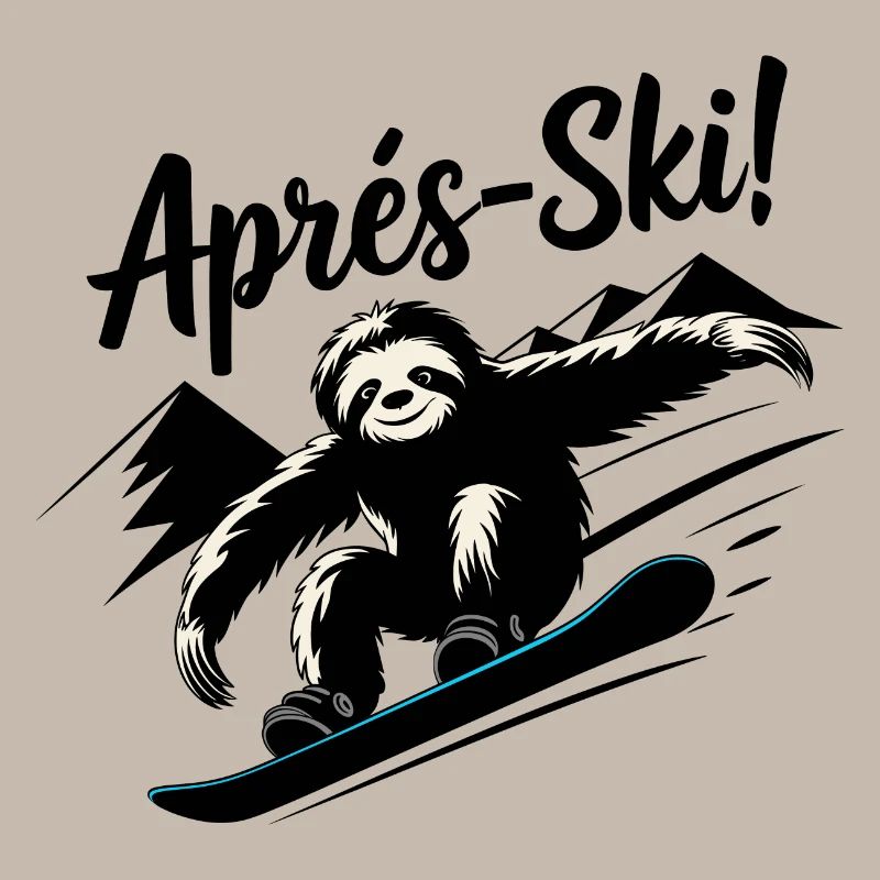 Sloth Sloth Snowboard Après-Ski