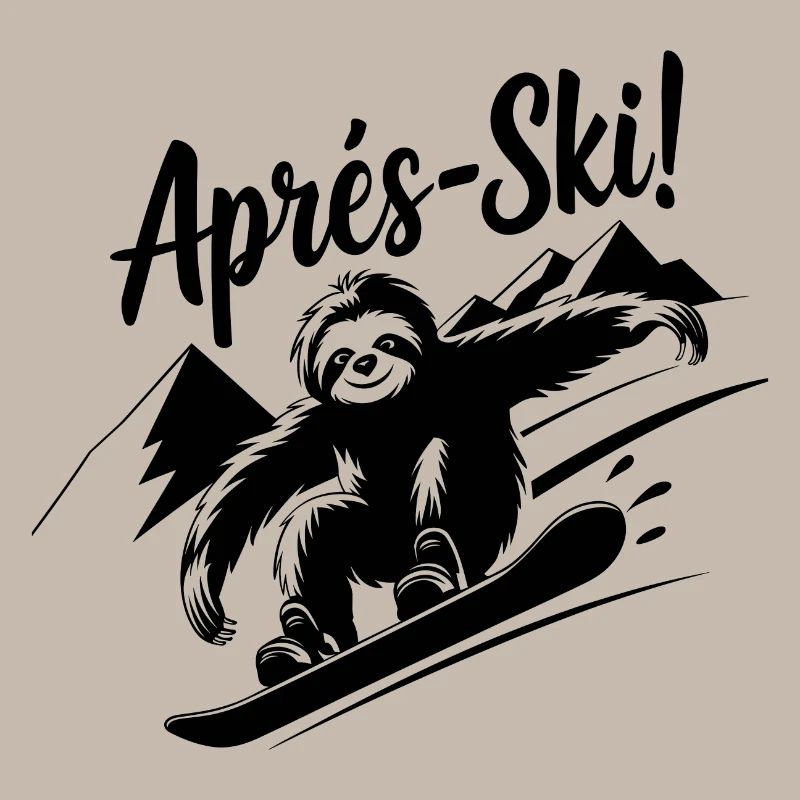 Sloth Sloth Snowboard Après-Ski