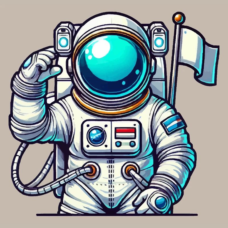 Astronaute de bande dessinée de l’espace