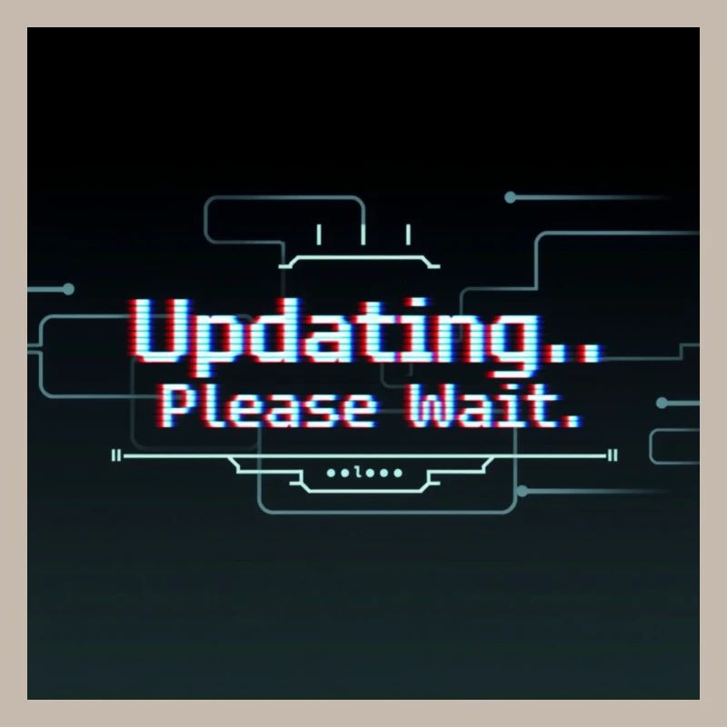 Glitch Update Ladebildschirm
