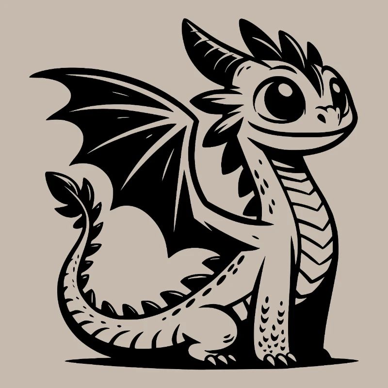 Imaginative dragon with magical charisma