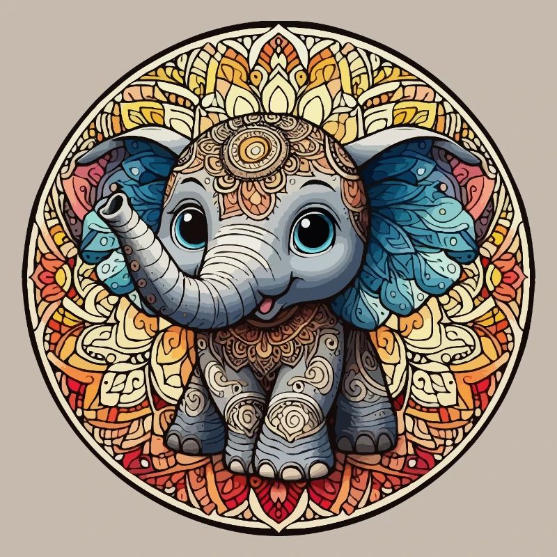 Mantra indien éléphant junior