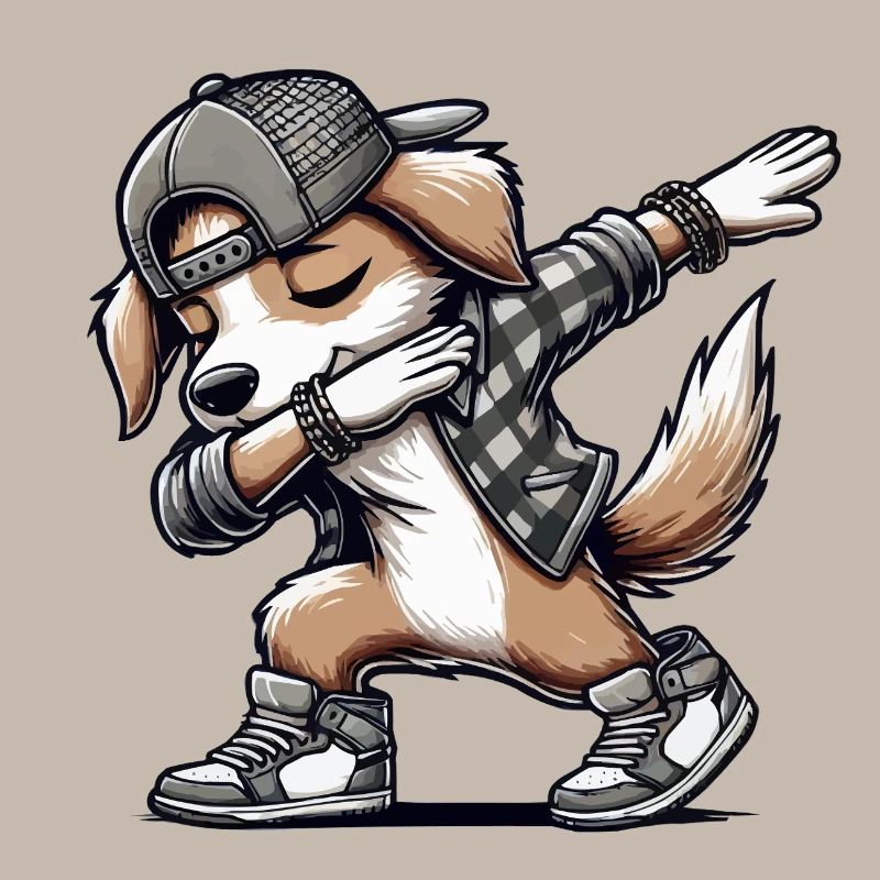 hund dabbing comic