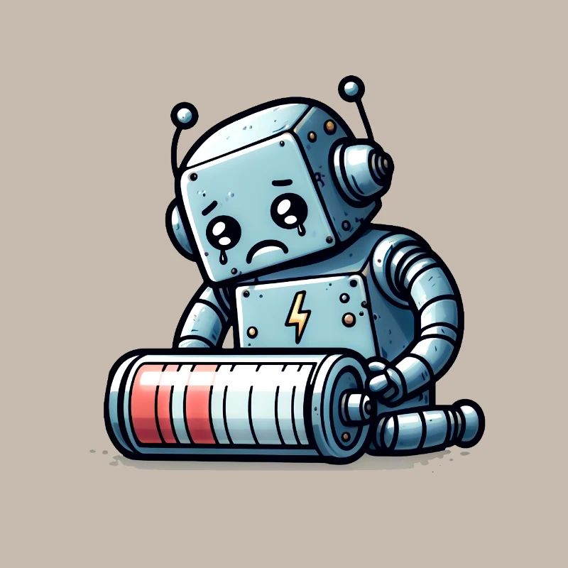 Robot Weak Battery Robo-Problems