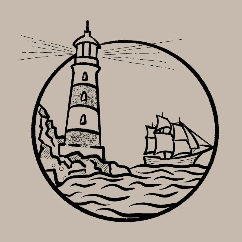 Leuchtturm Schiff