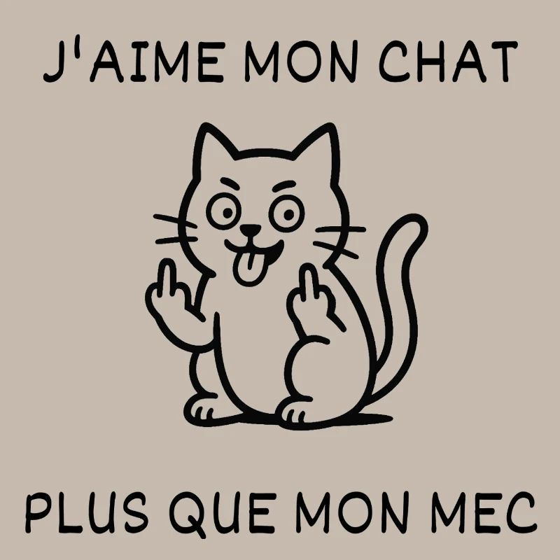 J'aime mon chat, plus que mon mec