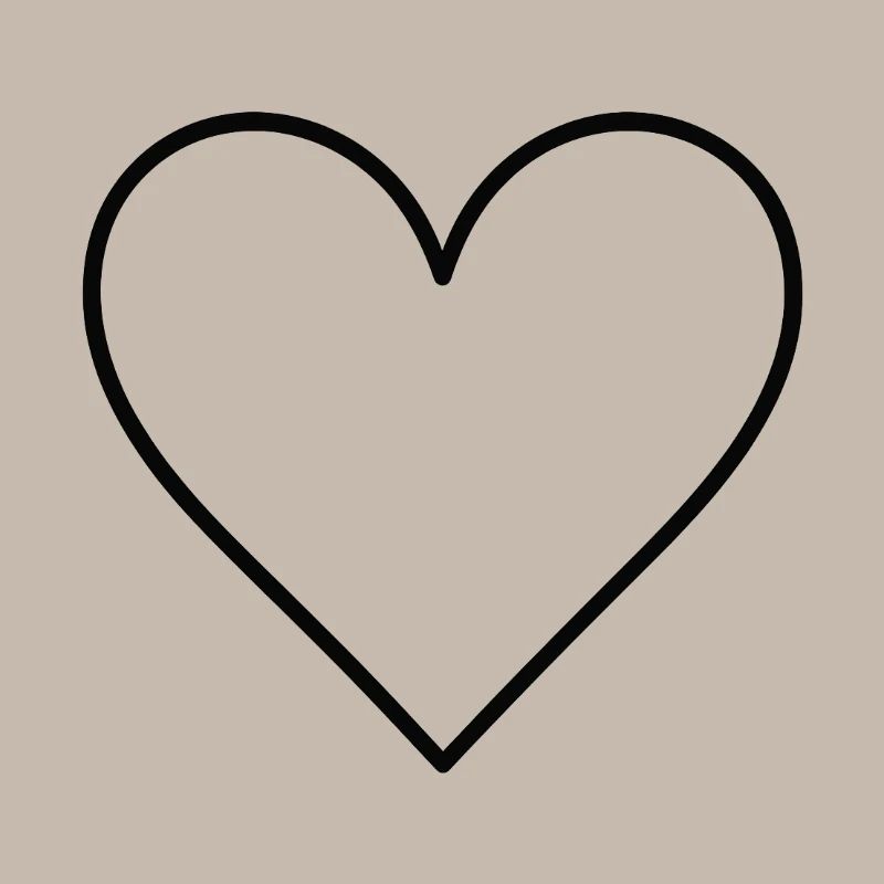 Basic heart black
