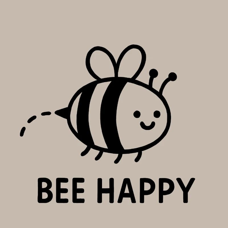 Bee Happy - Mignon Souriant - noir