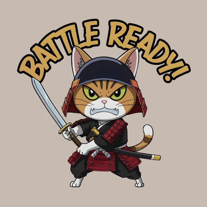 Chat samouraï