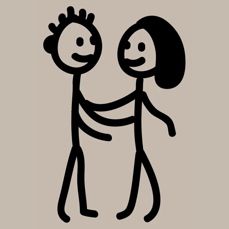 Chiffre de bâton de couples - ligne