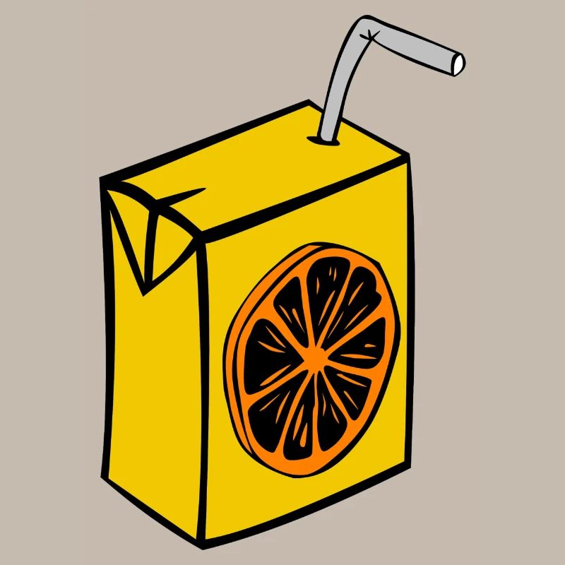 saft box karton einweg stroh orange getraenke
