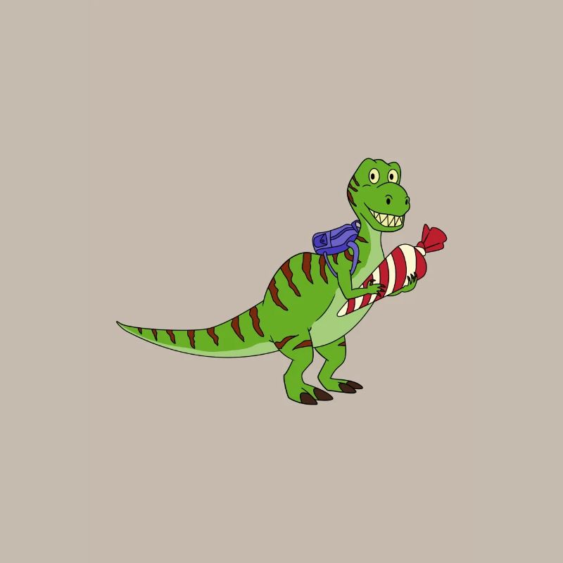 Schulkind Einschulung Dino T-Rex Geschenk