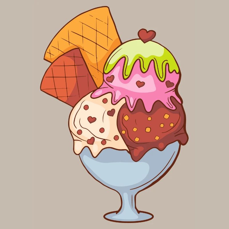 Crème glacée, crème glacée, crème glacée, crème glacée, boule, crème glacée, sundae