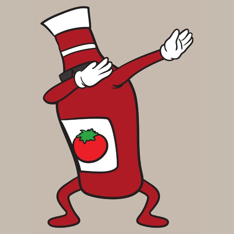 Dabbing Dab Bouteille de ketchup