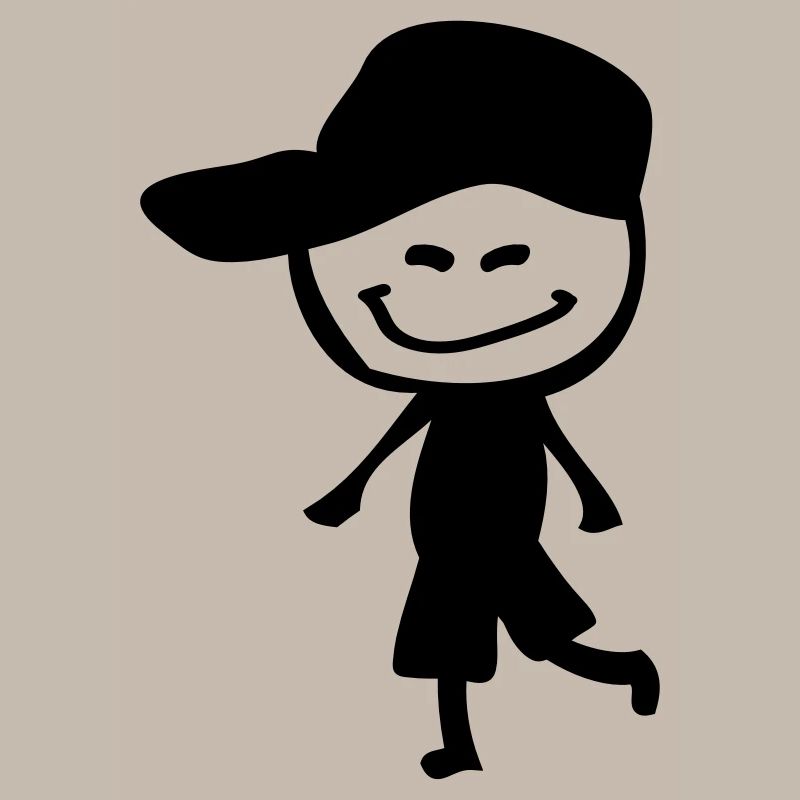 Lächeln Junge in der Kappe