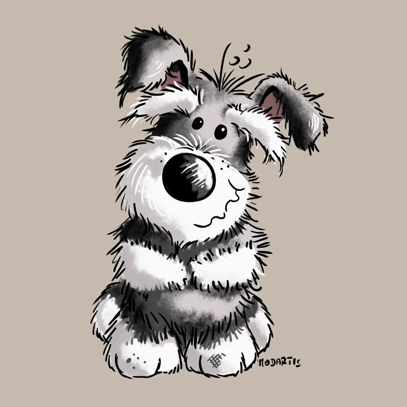 Doux Schnauzer - Chien - Chiot - Cadeau