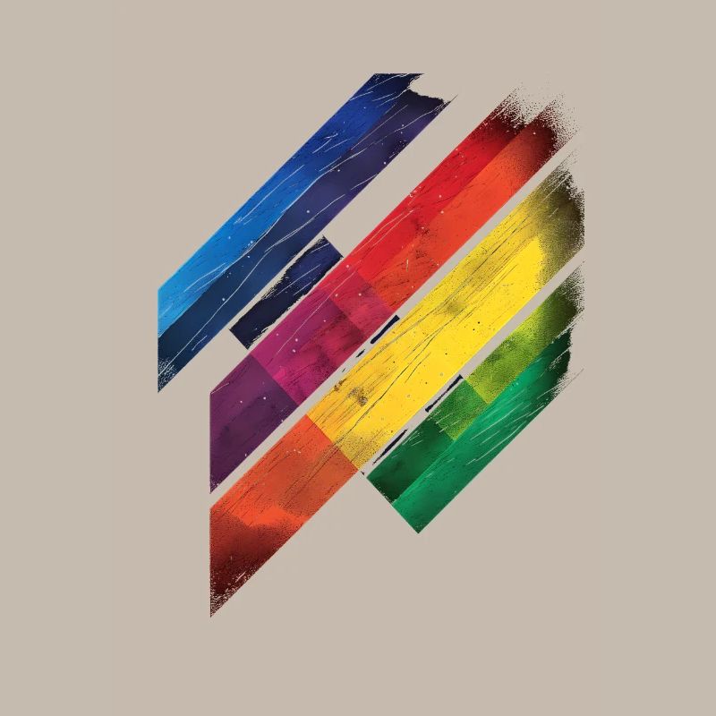 Abstrait Rainbow Pride Tornado Design - Vibrant