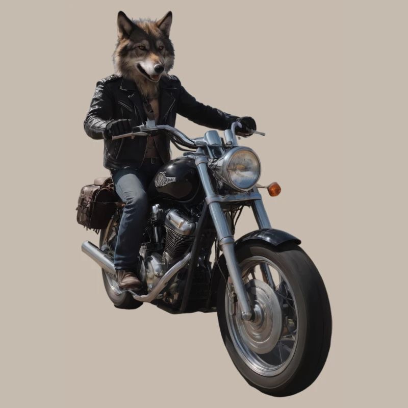 Biker Wolf