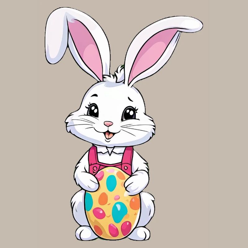 Easter bunny with Easter eggs